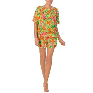 SANCTUARY Women's 2-Pc. Floral‎ Satin Boxer Pajamas Set